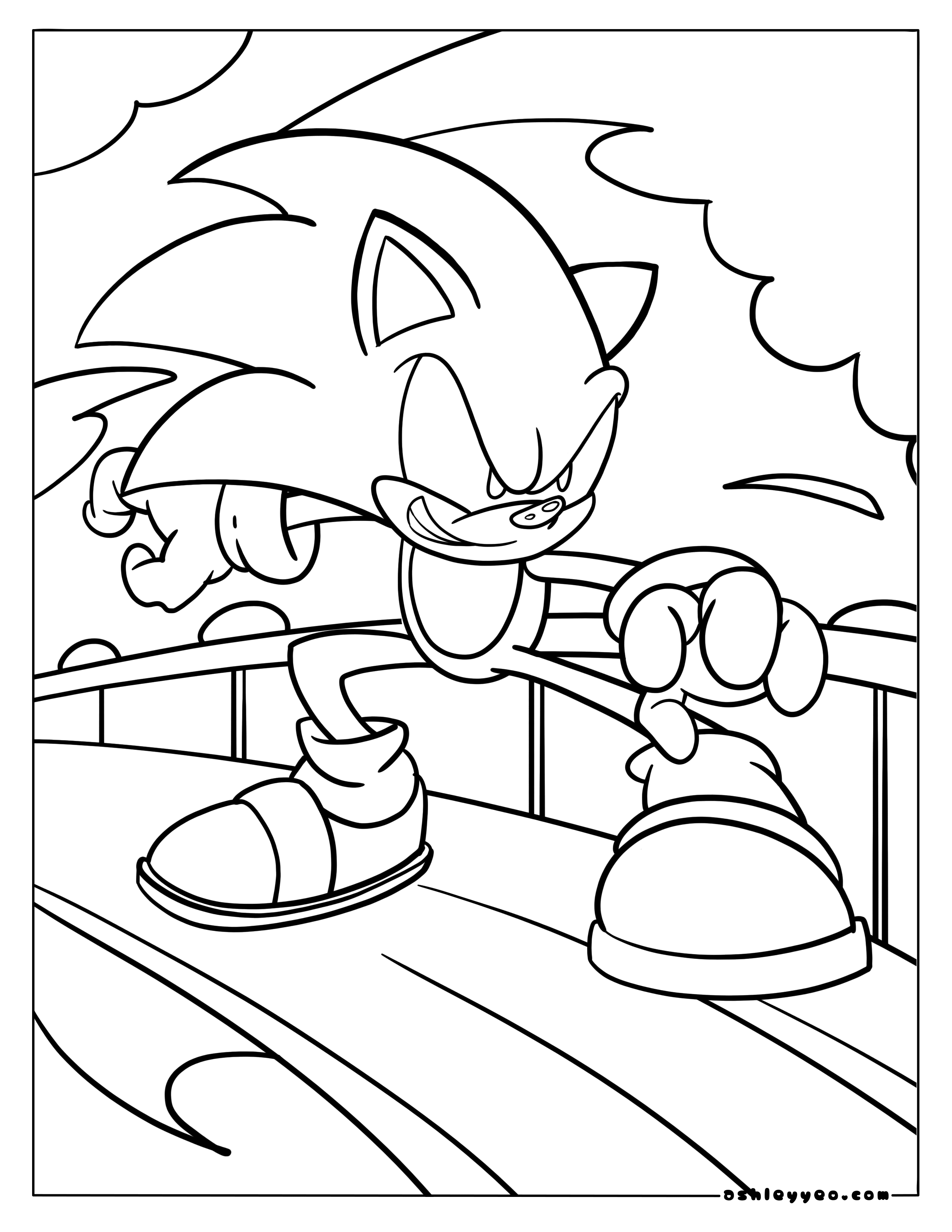 Sonic Coloring pages 26  Cartoon coloring pages, Hedgehog colors, Cool  coloring pages