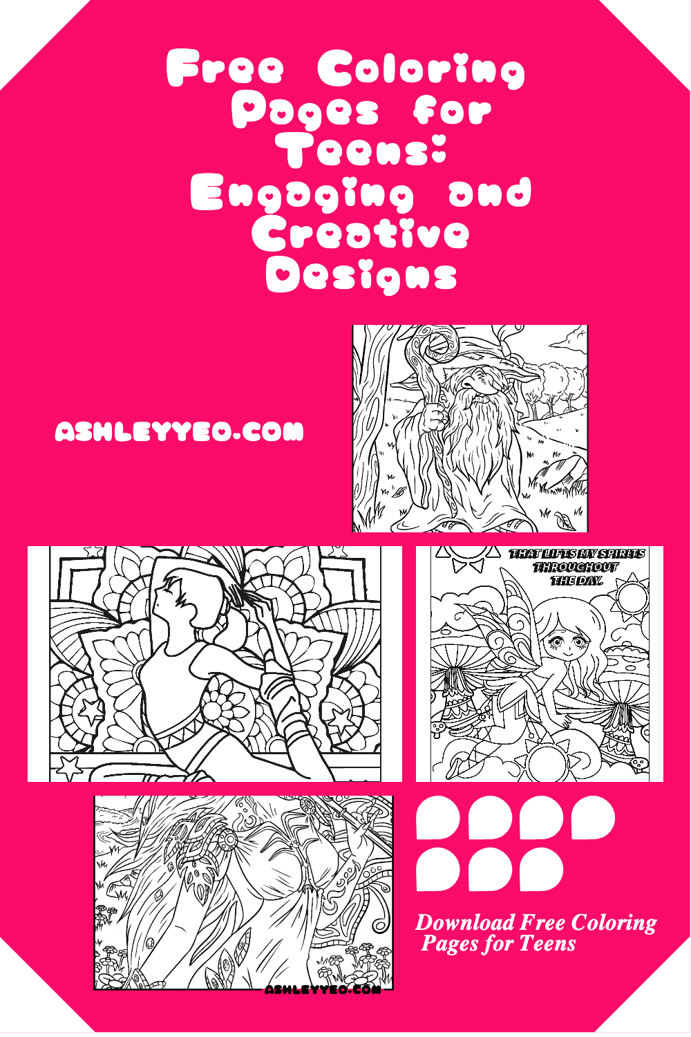 Free Coloring Pages for Teens: Engaging and Creative Designs