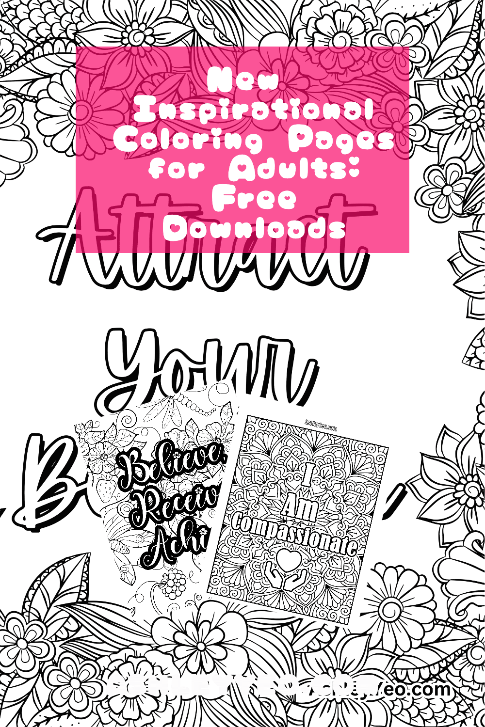 New Inspirational Coloring Pages for Adults: Free Downloads